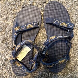 TEVA Blue and Yellow Sandals